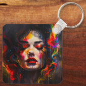 kühne Surreal Portrait Schlüsselanhänger (Rückseite)