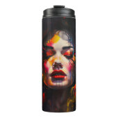 kühne Surreal Portrait Thermosbecher (Vorderseite)