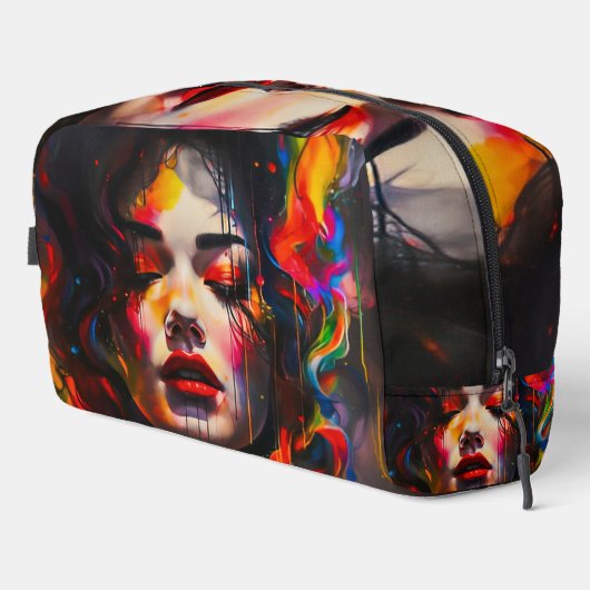 kühne Surreal Portrait Waschbeutel (Rechte Ecke)