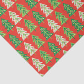 Kühne trendige moderne, prächtige Weihnachtsbaumen Seidenpapier (Detail)