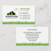 Kühne und Berufliche Rasenmähen Visitenkarte (Vorne/Hinten)