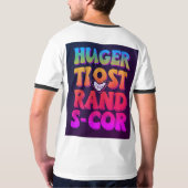 "Kühne und Edgy Men's T - Shirt mit Statement Slog (Rückseite)