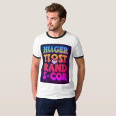 "Kühne und Edgy Men's T - Shirt mit Statement Slog (Vorne ganz)