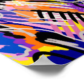 Kühne und expressive Abstrakte Kunst Poster (Ecke)