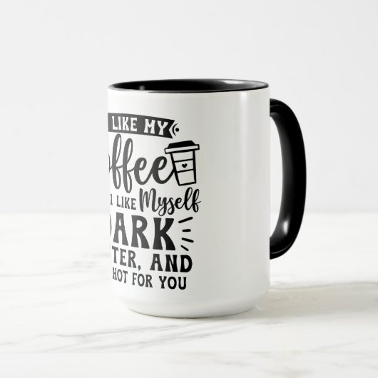 Kühne und fiery Coffee Lover's Tasse (VorderseiteRechts)