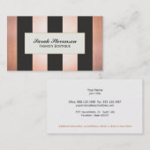 Kühne und glamouröse Boutique Designer Visitenkarte (Vorne/Hinten)