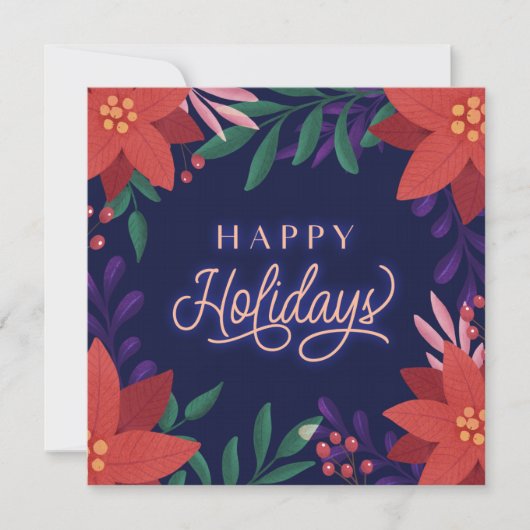 kühne und helle Poinsettia-Blume Weihnachten (Vorderseite)