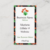 Kühne und Hübsche, schlankere Visitenkarte (Vorderseite)