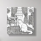 Kühne und leichte Katze #10 Leinwanddruck (Vorderseite)