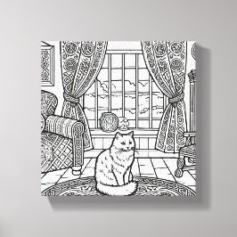 Kühne und leichte Katze #16 Leinwanddruck