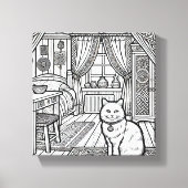 Kühne und leichte Katze #19 Leinwanddruck (Vorderseite)