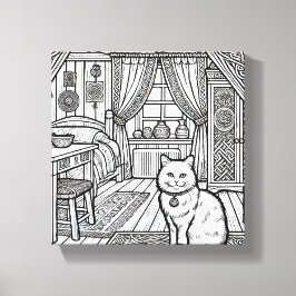 Kühne und leichte Katze #19 Leinwanddruck