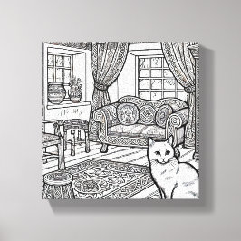 Kühne und leichte Katze #20 Leinwanddruck