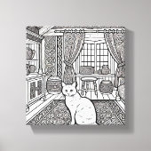 Kühne und leichte Katze #21 Leinwanddruck (Vorderseite)