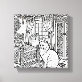 Kühne und leichte Katze #23 Leinwanddruck