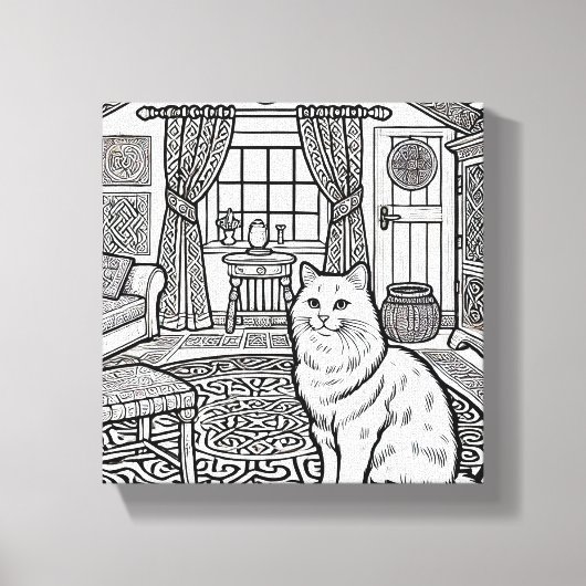 Kühne und leichte Katze #27 Leinwanddruck (Vorderseite)