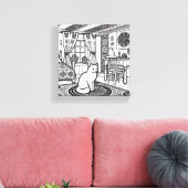 Kühne und leichte Katze #43 Leinwanddruck (Insitu (Wohnzimmer))