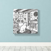 Kühne und leichte Katze #43 Leinwanddruck (Insitu (Holzboden))