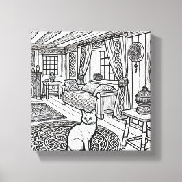 Kühne und leichte Katze #50 Leinwanddruck