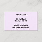 Kühne und Minimalistische Rechtsanwaltskasse Visitenkarte (Rückseite)