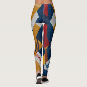 Kühne und moderne Muster - Geometrische Fusion Leggings (Rückseite)