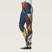 Kühne und moderne Muster - Geometrische Fusion Leggings (Links)