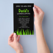 Kühne und moderne schwarz-grüne Landschaftskapitel Flyer (Handgriff)