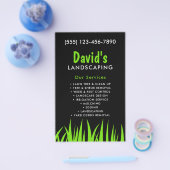 Kühne und moderne schwarz-grüne Landschaftskapitel Flyer (Einzeln)