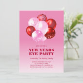 Kühne und moderne Silvester-Einladung Einladung (Stehend Vorderseite)