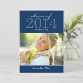 Kühne und schöne Abschluss Einladung (Stehend Vorderseite)