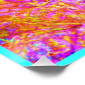 Kühne und schöne Blumenmuster Kunst Poster (Ecke)