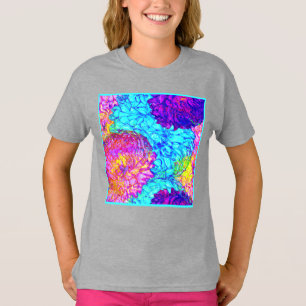 Kühne und schöne Blumenmuster Kunst T-Shirt