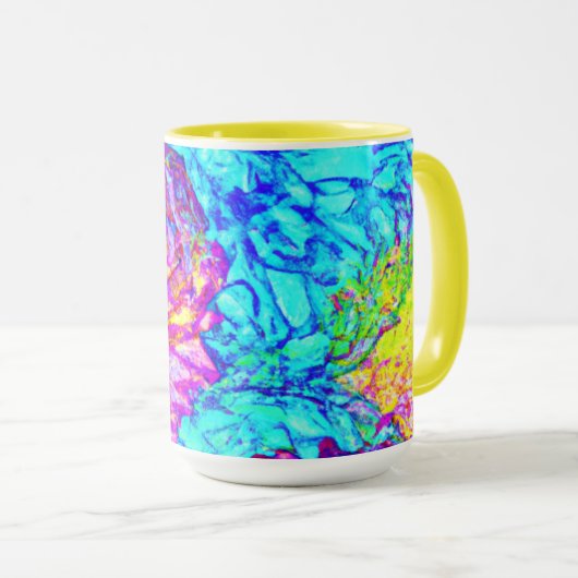 Kühne und schöne Blumenmuster Kunst Tasse (VorderseiteRechts)