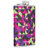 Kühne und spielerische moderne geometrische Muster Flachmann (Rechts)