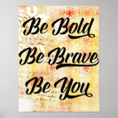 Kühne und tapfer sein poster (Vorne)