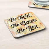 Kühne und tapfer sein untersetzer (Linke Seite)