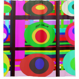 kühne und verrückte, zeitgenössische Künstlerische Duschvorhang