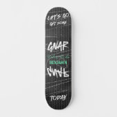 Kühne Urban Lasse Gnar Gnar Graffity Skateboard (Vorderseite)