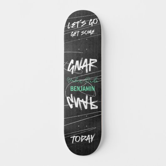 Kühne Urban Lasse Gnar Gnar Graffity Skateboard (Vorderseite)