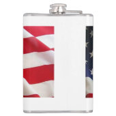 Kühne US Flagge - Flaggenkunst der Staaten Flachmann (Rückseite)