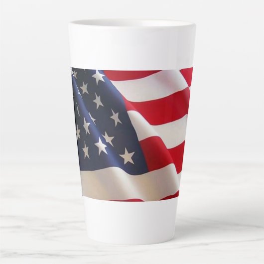 Kühne US Flagge - Flaggenkunst der Staaten Milchtasse (Vorderseite)