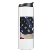 Kühne US Flagge - Flaggenkunst der Staaten Thermosbecher (Nach links gedreht)