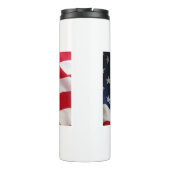 Kühne US Flagge - Flaggenkunst der Staaten Thermosbecher (Rückseite)