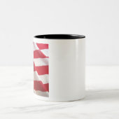 Kühne US Flagge - Flaggenkunst der Staaten Zweifarbige Tasse (Mittel)