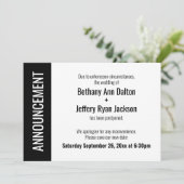 kühne vertagte Hochzeitsankündigung Einladung (Stehend Vorderseite)