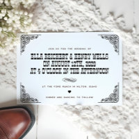 kühne Vintage Cowboy-Western-Hochzeit