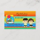 kühne Visitenkarte für Grundschullehrer Terminkarte (Rückseite)