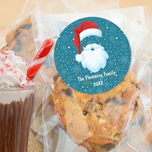 kühne Weihnachtsfeierlichkeiten Runder Aufkleber