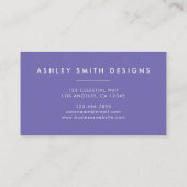 kühne Wildblume Visitenkarte (Rückseite)