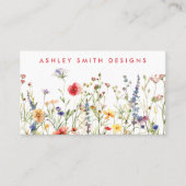 kühne Wildblume Visitenkarte (Vorderseite)